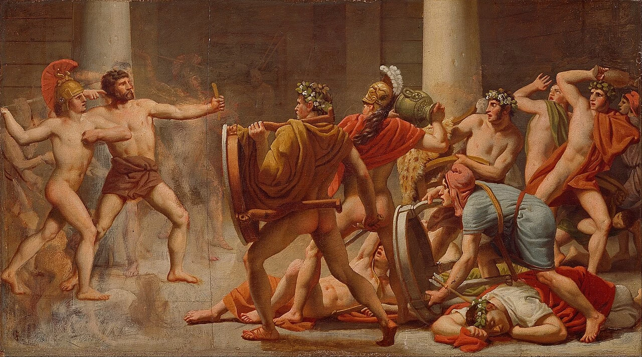 La vendetta di Ulisse sui pretendenti di Penelope - Den Hirschsprungske Samling